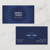 ボホシックマンダラブルー/ブルー 名刺 (正面/裏面)