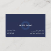 ボホシックマンダラブルー/ブルー 名刺 (裏面)