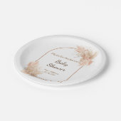 ボホシックミニマリストベビーシャワー紙プレート ペーパープレート (アングル)