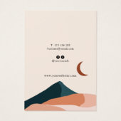 ボホシックミニマルイヤリングジュエリー表示カード (裏面)