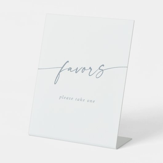 ボホシックモダン石板ブルー結婚式の引き出物 台座サイン (正面)