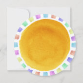 ボホシックレトロウォーターカラーレインボーサン サンキューカード (裏面)