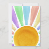 ボホシックレトロウォーターカラーレインボーサン サンキューカード (裏面)