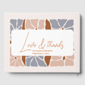 ボホシックレトロフローラ結婚ズ ゲストブック (裏面)