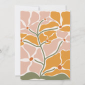 ボホシックレトロフローラ結婚ズ 招待状 (裏面)