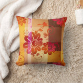 ボホシックレトロ秋格子柄ピロー クッション (ブランケット)