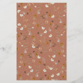 ボホシックワイルドフラワーアーチブライダルビンゴゲーム (裏面)