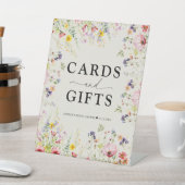 ボホシックワイルドフラワーブライダルシャワーサイン 台座サイン (インサイチュ)