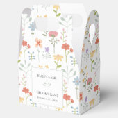 ボホシックワイルドフラワーモダンフローラ結婚ズ フェイバーボックス (オープン)