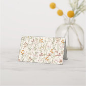 ボホシックワイルドフラワー結婚ズ プレイスカード (裏面)