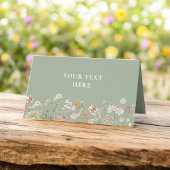 ボホシックワイルドフラワー結婚ズ プレイスカード