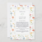 ボホシックワイルドフラワー結婚フローラの旅程 (正面)