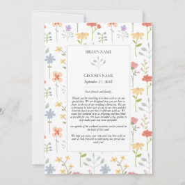 ボホシックワイルドフラワー結婚フローラの旅程