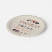 ボホシックワイルドワンガーリーバースデーパーティー ペーパープレート (アングル)