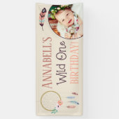 ボホシックワイルドワンガーリーバースデーパーティー 横断幕 (縦)