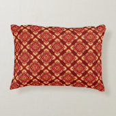 ボホシックヴィンテージフローラルパターン アクセントクッション (裏面)