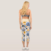 ボホシック夏のフローラお洒落 – とカラフル カプリレギンス (裏面)