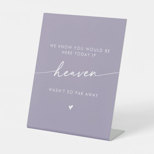 ボホシック天国ラベンダーパープルズ結婚メモリアル 台座サイン (正面)