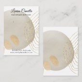 ボホシック抽象芸術イヤリングディスプレイカード 名刺 (正面/裏面)