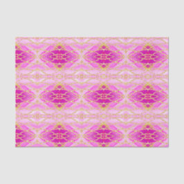 ボホシック抽象芸術ピンクと金ゴールドパターン 薄葉紙