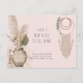 ボホシック新しい場所ホームムービングを呼び出す 案内ポストカード (正面)