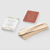 ボホシック植物性結婚式 プログラムハンドファン ハンドファン (組立なし)