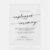 ボホシック澄んアクリル結婚の非詰め式 アクリルサイン (正面)