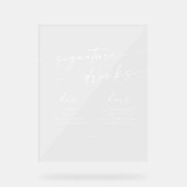 ボホシック澄んホワ結婚イトの名物 アクリルサイン (正面)