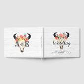 ボホシック牛スカルフローラ素朴ズモノグラム ゲストブック (全面)