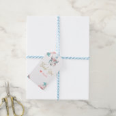 ボホシック牛スカルフローラ誕生日ボヘミアンパーティー ギフトタグ (より糸付き)