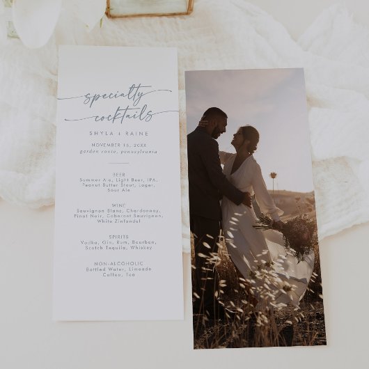 ボホシック石板ブルーフォトスペシャリティカクテル メニュー