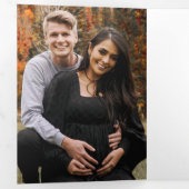 ボホシック秋の結婚式トリフォールド結婚式招待状 三つ折り招待状 (内部最初)