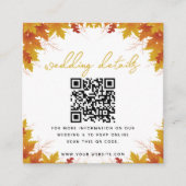 ボホシック秋の結婚式 エンクロージャーカード (正面)