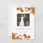 ボホシック秋の結婚式 サンキューカード (正面)
