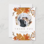 ボホシック秋の結婚式 サンキューカード (正面)