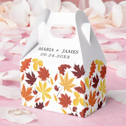 ボホシック秋の結婚式 フェイバーボックス (ウェディング)