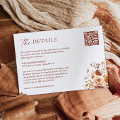 ボホシック秋結婚の詳細 エンクロージャーカード