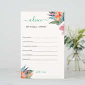 ボホシック結婚アドバイスのための花嫁カード (スタンド正面)