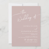ボホシック結婚式招待状、パステルカラー。 招待状 (正面)