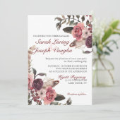 ボホシック結婚式招待状 招待状 (スタンド正面)