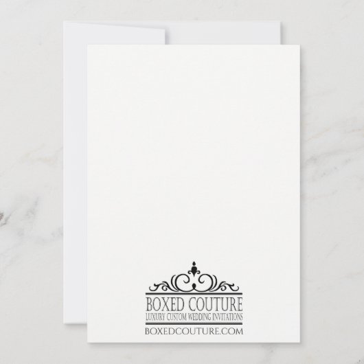 ボホシック結婚式招待状 招待状 (裏面)