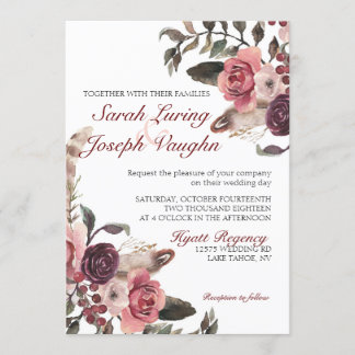 ボホシック結婚式招待状 招待状