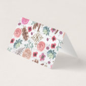 ボホシック羽素朴矢フローラありがとう (裏面)