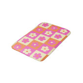 ボホシック花カラフル柄レトロ バスマット (アングル)