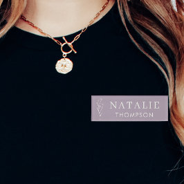 ボホシック薄紫ラベンダーフラワースタッフイベント 名札