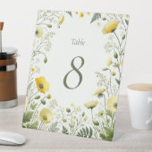 ボホシック野草表の番号記号 台座サイン (インサイチュ)