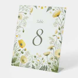 ボホシック野草表の番号記号 台座サイン