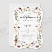 ボホシック野草赤ちゃんシャワー 招待状 (正面)