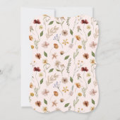 ボホシック野草赤ちゃんシャワー 招待状 (裏面)