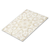 ボホシック金ゴールドマンダラデザイン ノートパッド (アングル)